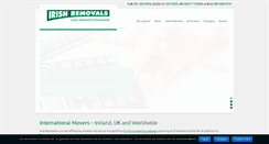 Desktop Screenshot of irishremovals.ie