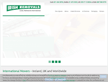 Tablet Screenshot of irishremovals.ie